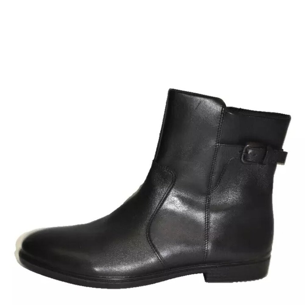 New! ECCO Touch 15 Buckle Hydromax Boot Black Full Grain Leather 10-10.5 DD324A - Picture 3 of 6